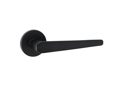 ASEC URBAN Orlando Lever on Round Rose Door Furniture Ebony
