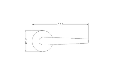 ASEC URBAN Orlando Lever on Round Rose Door Furniture Ebony