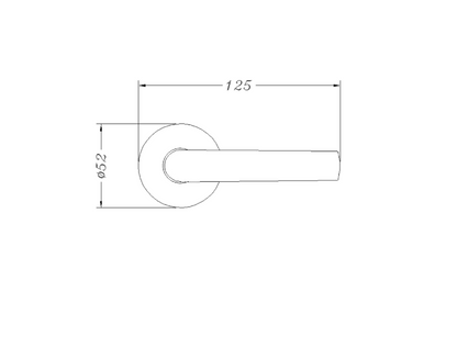 ASEC URBAN Utah Lever on Round Rose Door Furniture