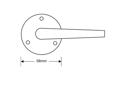 ASEC Victorian Round Rose Lever Furniture