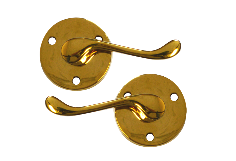 ASEC Victorian Scroll Round Rose Lever Furniture