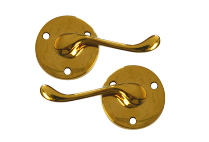ASEC Victorian Scroll Round Rose Lever Furniture