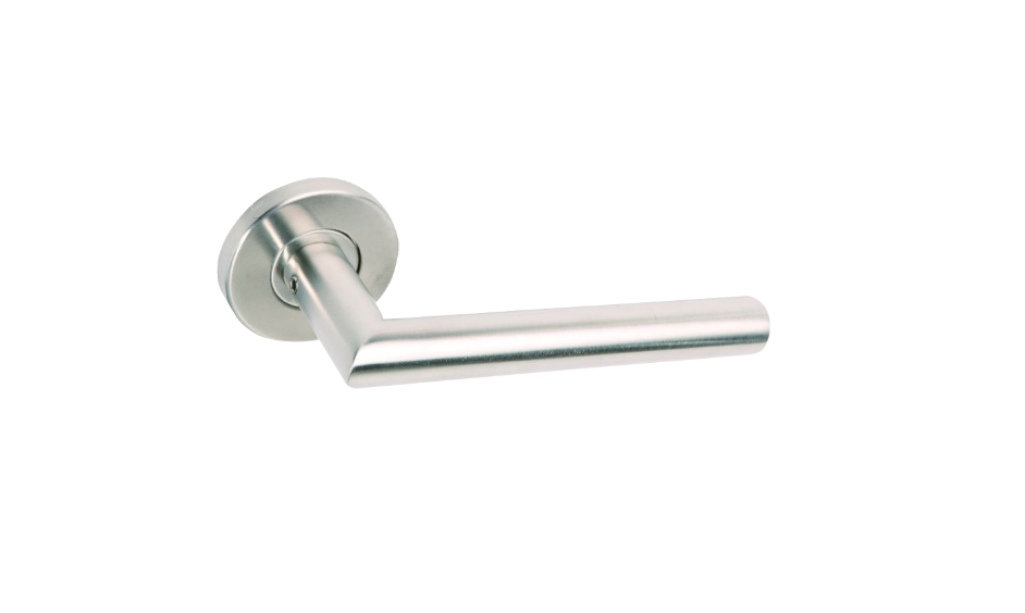 BRITON Mitred Lever on Rose with Round Bar