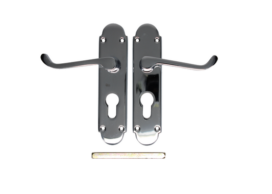 EPSOM Lever Euro Plate Door Handles