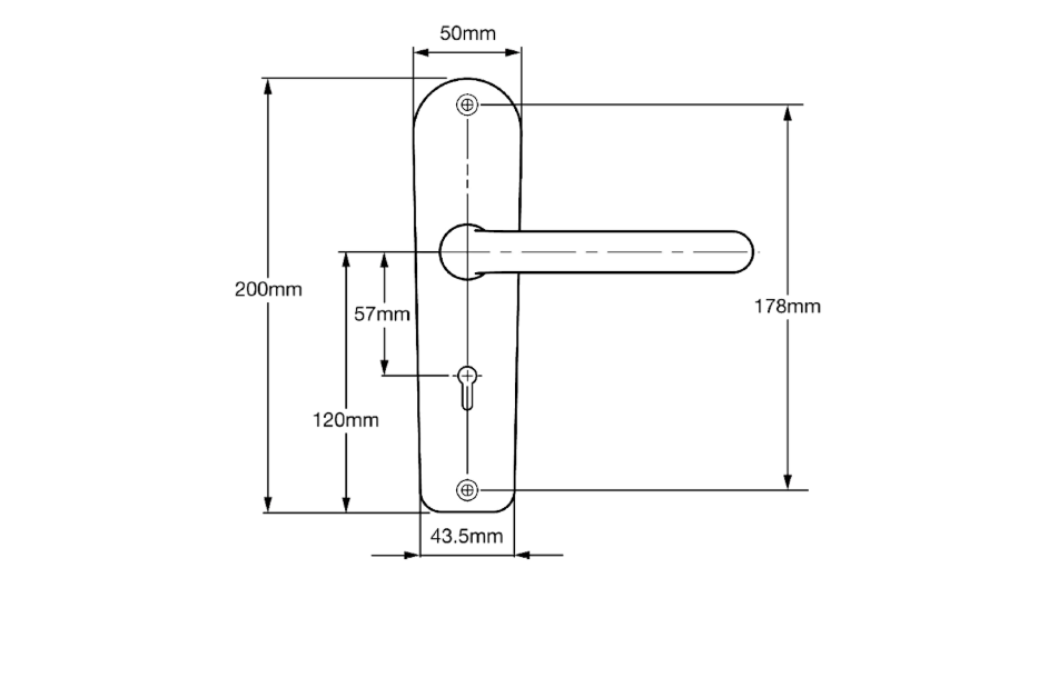 UNION C-Series B-3K70F-R Lever Furniture