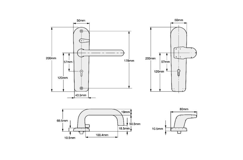 UNION C-Series B-3R35F-R Lever