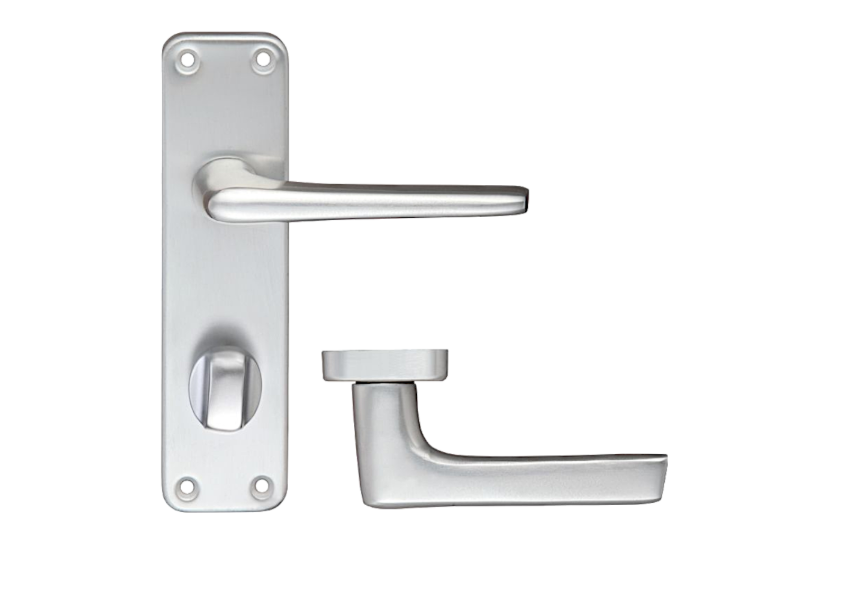 ZOO Lever Handle On Bathroom Privacy Backplate Handle