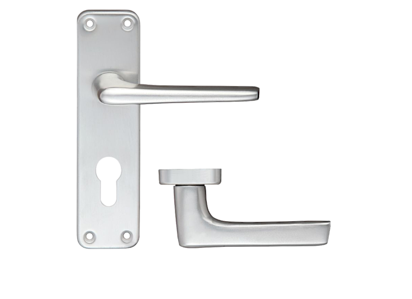 ZOO Lever Handle On Euro Lock Backplate