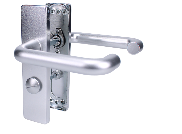 ZOO Return To Door Lever Handle Bathroom Privacy Backplate FD30/60
