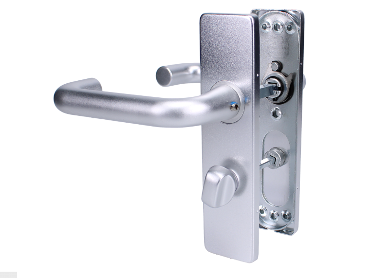 ZOO Return To Door Lever Handle Bathroom Privacy Backplate FD30/60
