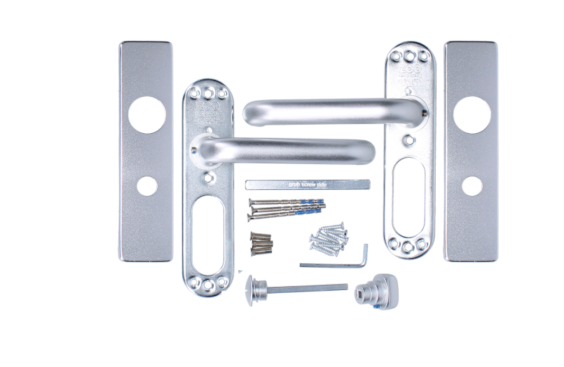 ZOO Return To Door Lever Handle Bathroom Privacy Backplate FD30/60