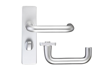 ZOO Return To Door Lever Handle Bathroom Privacy Backplate FD30/60