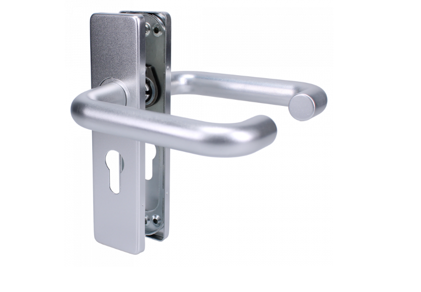 ZOO Return To Door Lever Handle On Euro Lock Backplate FD30/60