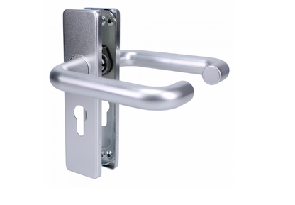 ZOO Return To Door Lever Handle On Euro Lock Backplate FD30/60