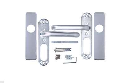 ZOO Return To Door Lever Handle On Latch Backplate FD30/60