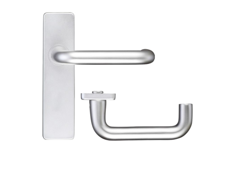 ZOO Return To Door Lever Handle On Latch Backplate FD30/60