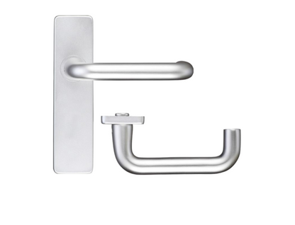 ZOO Return To Door Lever Handle On Latch Backplate FD30/60