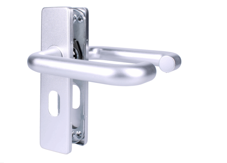 ZOO Return To Door Lever Handle On Oval Lock Backplate FD30/60
