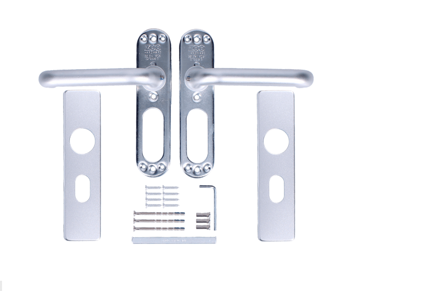 ZOO Return To Door Lever Handle On Oval Lock Backplate FD30/60