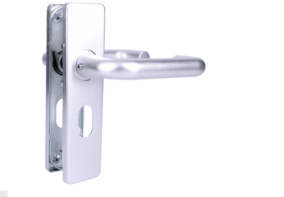 ZOO Return To Door Lever Handle On Oval Lock Backplate FD30/60