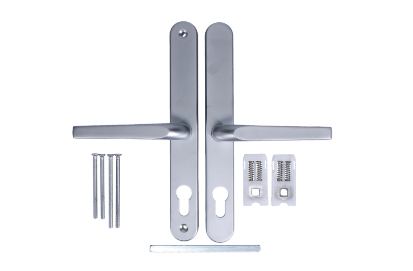 ASEC Evo Sprung Lever/Lever Multipoint Door Handles 68mm PZ 246mm Backplate 215mm Fixings