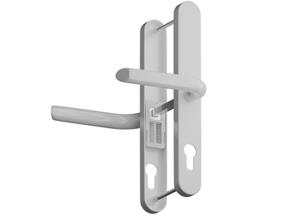 ASEC Evo Sprung Lever/Lever Multipoint Door Handles 70mm PZ 246mm Backplate 215mm Fixings