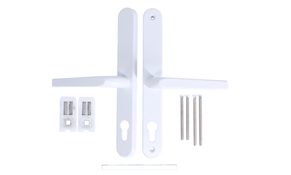 ASEC Evo Sprung Lever/Lever Multipoint Door Handles 70mm PZ 246mm Backplate 215mm Fixings