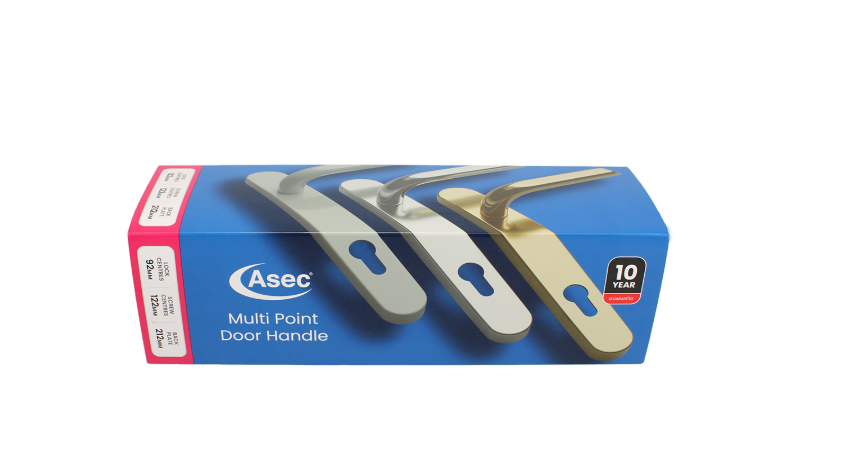 ASEC Evo Sprung Lever/Lever Multipoint Door Handles 70mm PZ 246mm Backplate 215mm Fixings