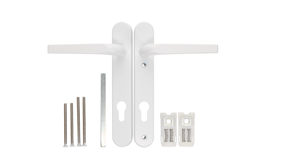 ASEC Evo Sprung Lever/Lever Multipoint Door Handles 92mm PZ 212mm Backplate 122mm Fixings