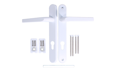 ASEC Evo Sprung Lever/Lever Multipoint Door Handles 92mm PZ 232mm Backplate 203mm Fixings