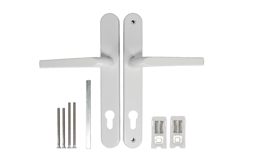 ASEC Evo Sprung Lever/Lever Multipoint Door Handles 92mm PZ 242mm Backplate 210mm Fixings