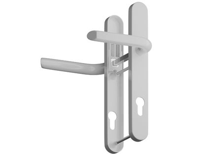 ASEC Evo Sprung Lever/Lever Multipoint Door Handles 92mm PZ 245mm Backplate 122mm Fixings