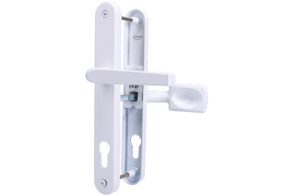 ASEC Evo Sprung Lever/Moveable Pad Multipoint Door Handles 92mm & 62mm PZ 245mm Backplate 212mm Fixings