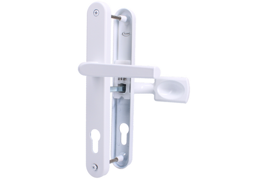 ASEC Evo Sprung Lever/Moveable Pad Multipoint Door Handles 92mm & 62mm PZ 245mm Backplate 212mm Fixings