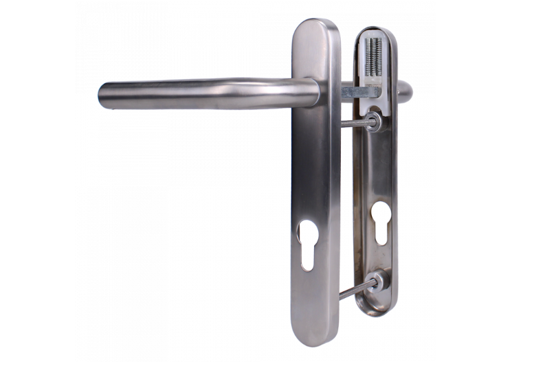 ASEC Sprung Lever/Lever Multipoint Door Handles 92mm PZ 220mm Backplate 122mm Fixings
