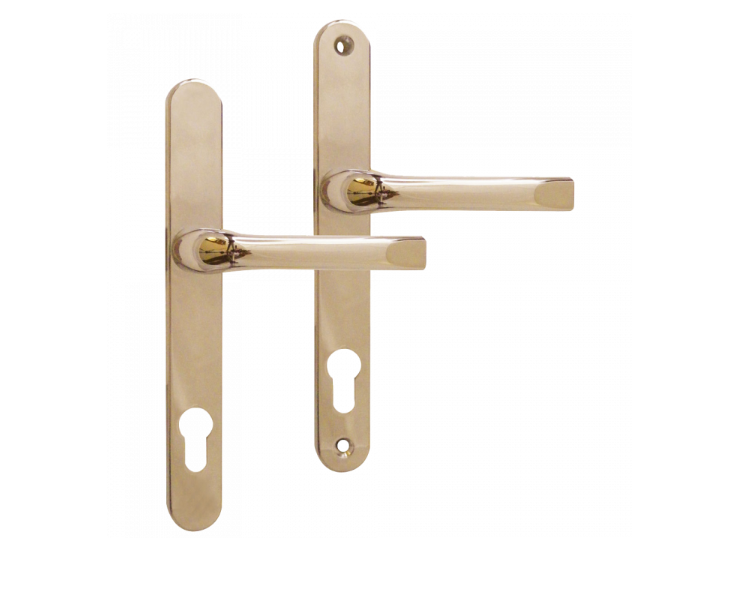ASEC Unsprung Lever/Lever Multipoint Door Handles 92mm PZ 230mm Backplate 200mm Fixings