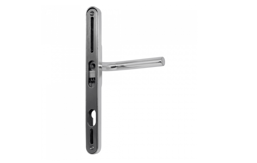 CHAMELEON Pro Sprung Adjustable Lever/Lever Multipoint Door Handles 59mm to 96mm PZ 156mm to 242mm Fixings (Black)