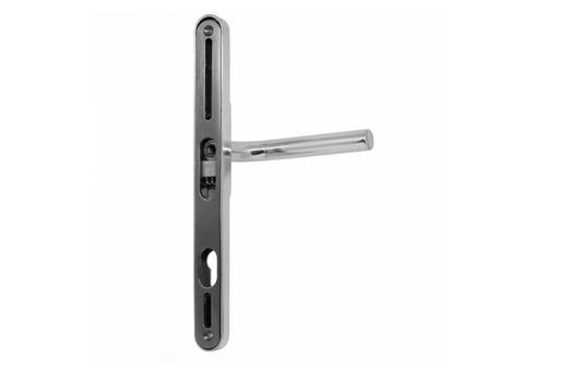 CHAMELEON Pro Sprung Adjustable Lever/Lever Multipoint Door Handles 59mm to 96mm PZ 156mm to 242mm Fixings (Black)