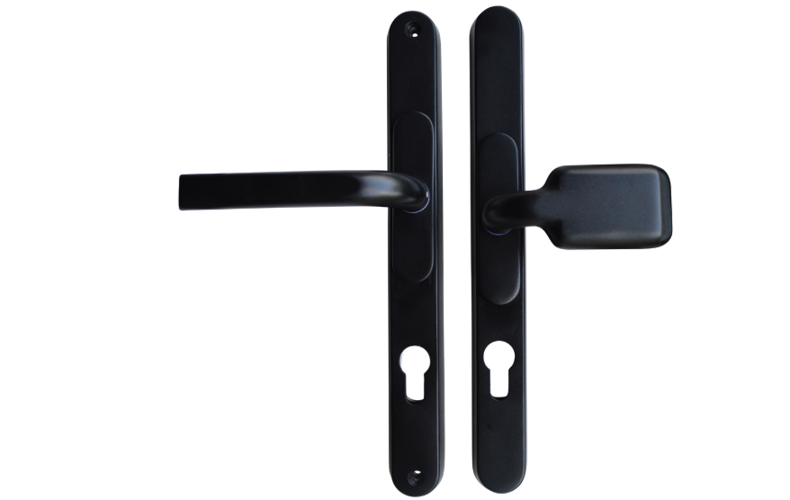 CHAMELEON Pro XL Sprung Adjustable Lever/Fixed Pad Multipoint Door Handles 59mm to 96mm PZ 156mm to 242mm Fixings