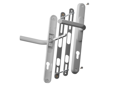 CHAMELEON Pro XL Sprung Adjustable Lever/Lever Multipoint Door Handles 59mm to 96mm PZ 156mm to 242mm Fixings