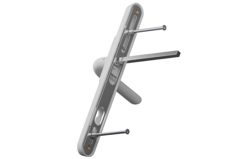 CHAMELEON Pro XL Sprung Adjustable Lever/Lever Multipoint Door Handles 59mm to 96mm PZ 156mm to 242mm Fixings