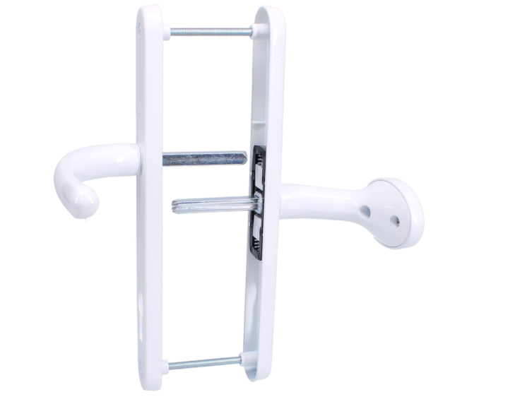 FAB & FIX Ashford Sprung Lever/Moveable Pad Multipoint Door Handles 92mm & 62mm PZ 211mm Fixings