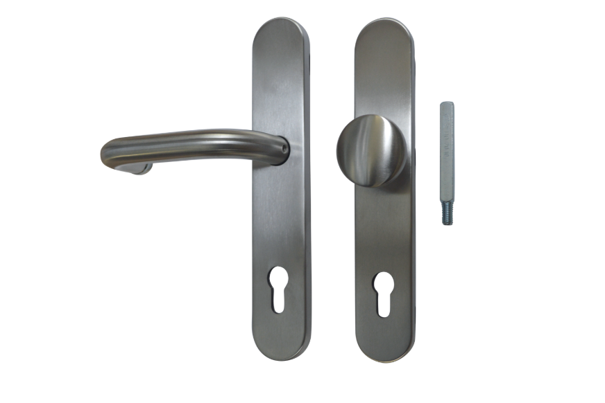 GU BKS Rondo B-72220-60-0-8 Unsprung Lever/Knob Multipoint Door Handles 92mm PZ 215mm Fixings