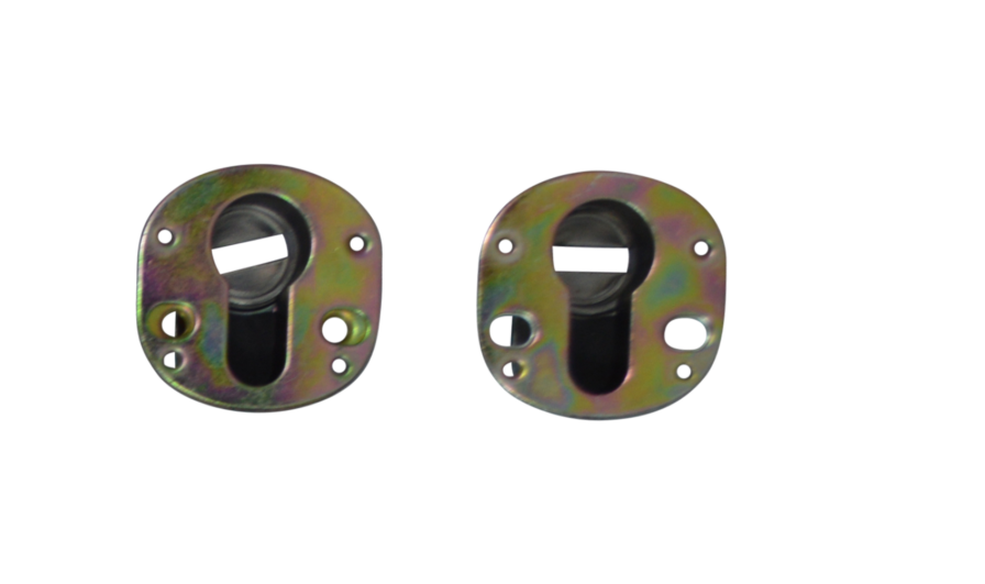 HOOPLY Security Container 918902 Sprung Lever/Lever Multipoint Door Handles 68mm PZ 234mm Fixings With Snib