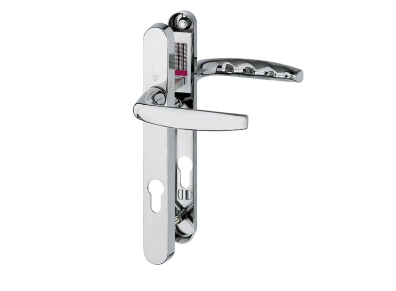HOPPE Atlanta M1530M/3829N Sprung Lever/Lever Multipoint Door Handles 92mm PZ Narrow Backplate 122mm Fixings