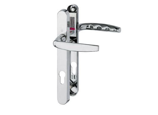 HOPPE Atlanta M1530M/3829N Sprung Lever/Lever Multipoint Door Handles 92mm PZ Narrow Backplate 122mm Fixings