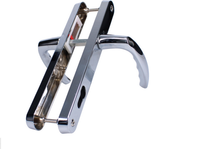 HOPPE Atlanta M1530M/3841N Sprung Lever/Lever Multipoint Door Handles 92mm PZ Narrow Backplate