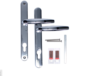 HOPPE Atlanta M1530M/3841N Sprung Lever/Lever Multipoint Door Handles 92mm PZ Narrow Backplate