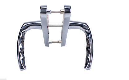 HOPPE Atlanta M1530M/3841N Sprung Lever/Lever Multipoint Door Handles 92mm PZ Narrow Backplate
