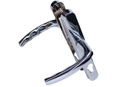 HOPPE Atlanta M1530M/3841N Sprung Lever/Lever Multipoint Door Handles 92mm PZ Narrow Backplate